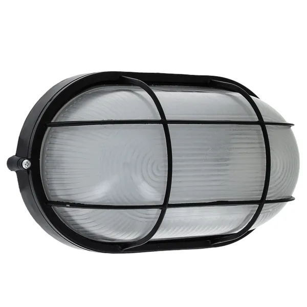 Светильник BLS-1202 черный/овал решетка 100Вт IP54 EKF Basic