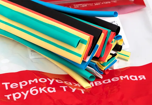 Набор ТУТ нг: 7 цветов по 5шт. Разного диаметра (4/2; 6/3; 8/4; 10/5; 12/6) 100мм. EKF PROxima