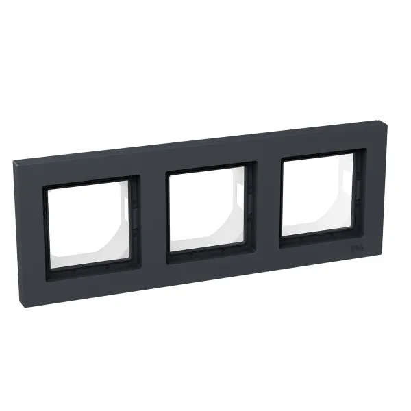 3 - местная рамка, IP44, графит, пластик Эпика EKF