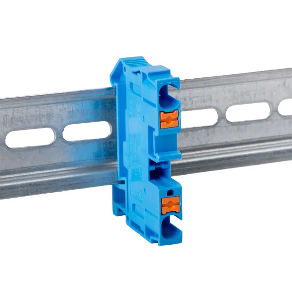 Клемма проходная Push-in 6 мм2 синяя EKF