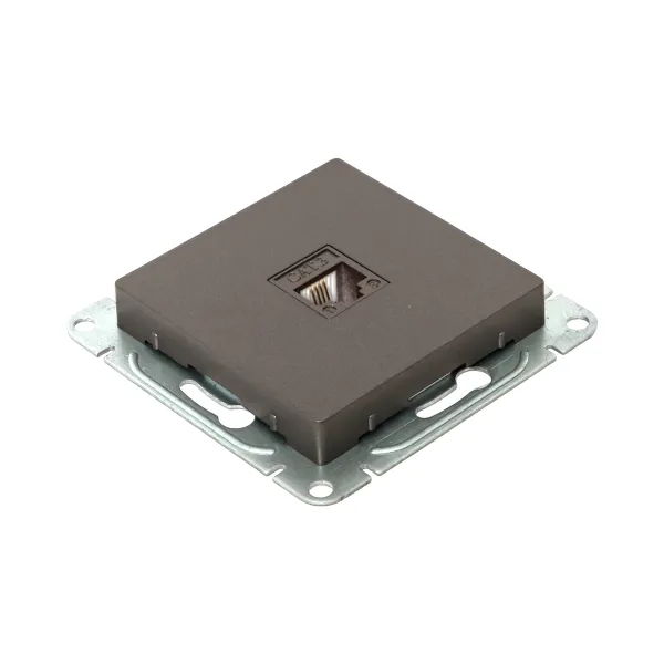 Механизм розетки RJ11, мокко Эпика EKF