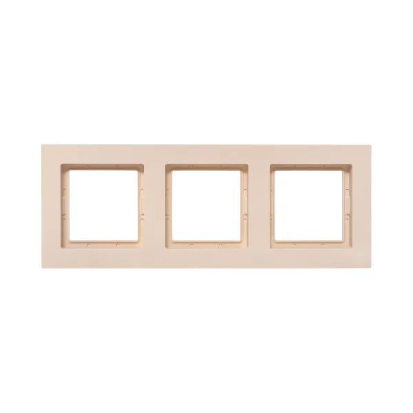3 - местная рамка, IP44, кремовая, пластик Эпика EKF
