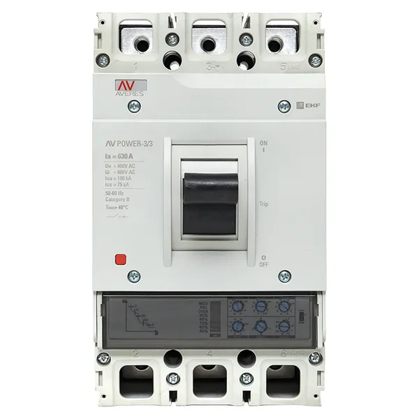 Автоматический выключатель AV POWER-3/3 630А 100kA ETU2.0 EKF AVERES