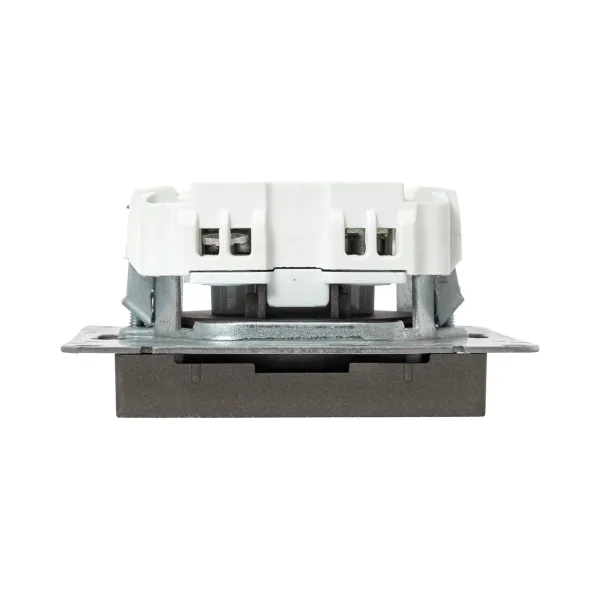 Механизм розетки, 16А, без заземления, без шторок, мокко Эпика EKF