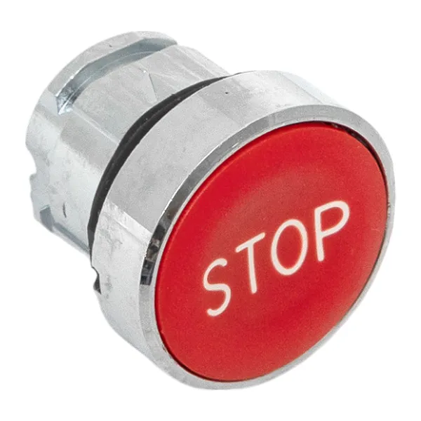 Исполнительный механизм кнопки "STOP" XB4 красный плоский возвратный без фиксации IP65 EKF