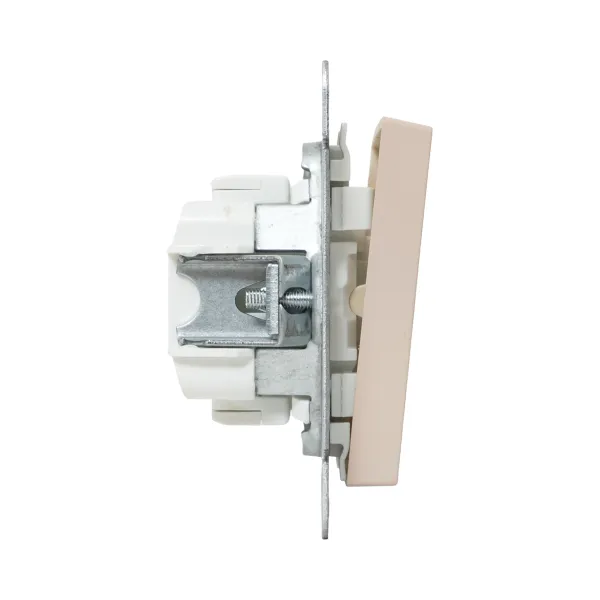 Механизм выключателя, двухклавишный, кремовый Эпика EKF