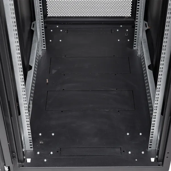 Шкаф напольный 19" TERACOM PRO 42U 600x1000 мм двери перфорированная с замком-ручкой и перфорированная чёрный