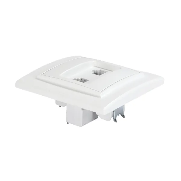 Минск Розетка RJ-45+Phone СП белая EKF