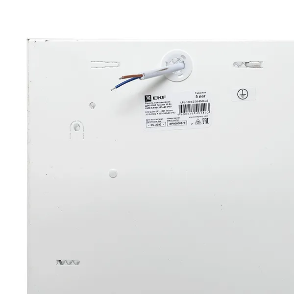 Панель светодиодная ДВО-1001 Опал 30Вт 6500К 595х595х40 IP40 EKF