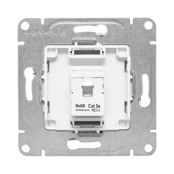 Механизм розетки RJ45 - 2шт, (cat5), алюминий Эпика EKF