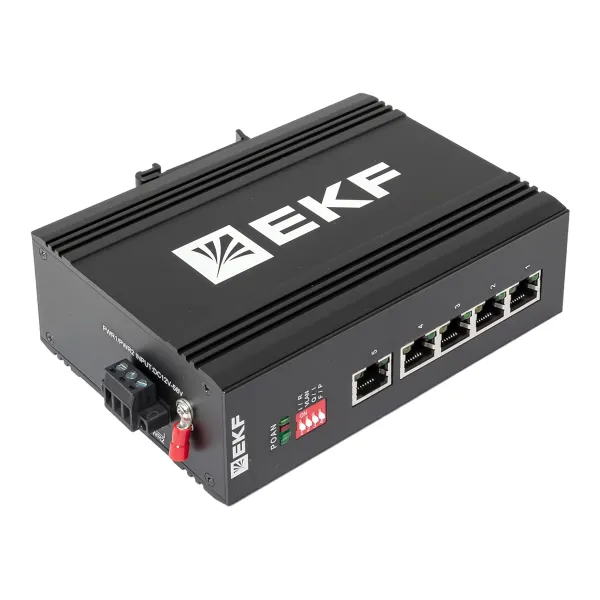 Промышленный неуправляемый коммутатор U-5GT, 5 портов 10/100/1000Base-T(X) RJ45, монтаж на динрейку TSX EKF