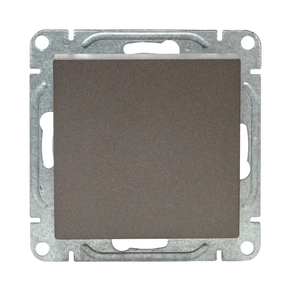 Механизм выключателя, одноклавишный, проходной, мокко Эпика EKF