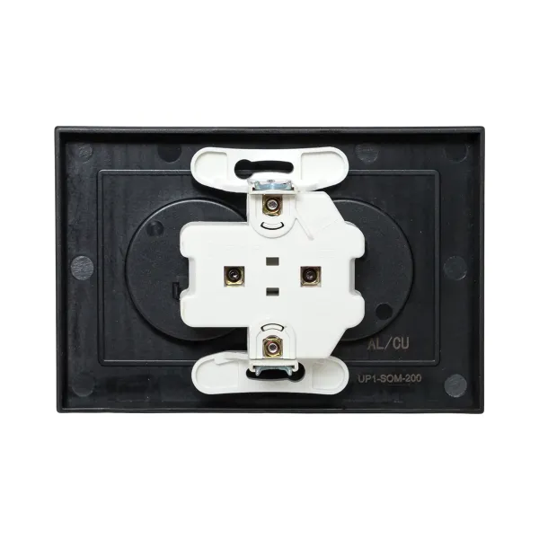 Механизм розетки двойной, 16А, без заземления, без шторок, с рамкой, мокко Эпика EKF