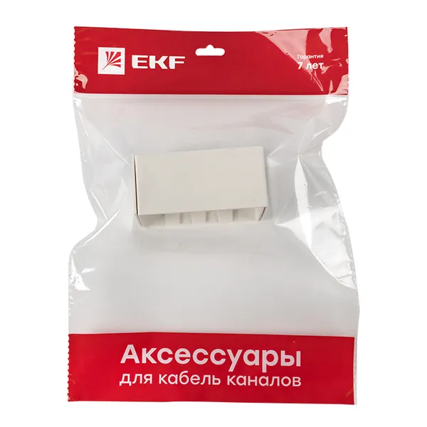 Соединитель (100х60) (2 шт) белый EKF-Plast