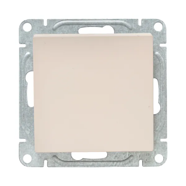 Механизм выключателя, одноклавишный, проходной, кремовый Эпика EKF