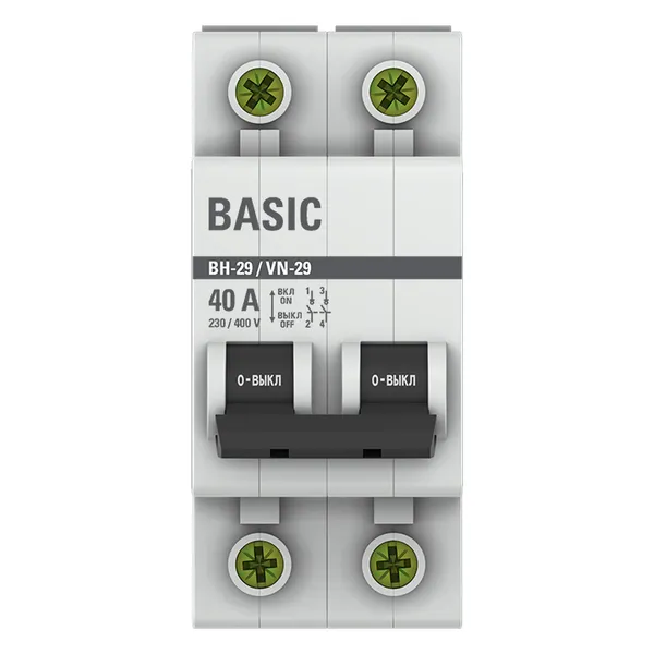 Выключатель нагрузки 2P 40А ВН-29 Basic