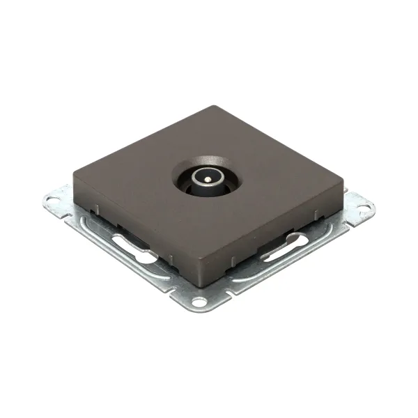 Механизм розетки TV, оконечная, мокко Эпика EKF