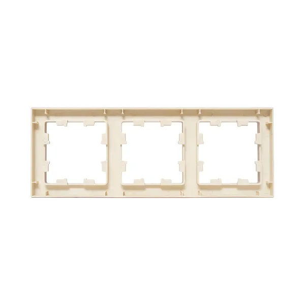 3 - местная рамка, кремовая, пластик Эпика EKF