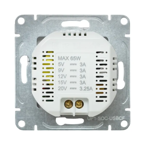 Механизм розетки USB-С, быстрая, шампань Эпика EKF