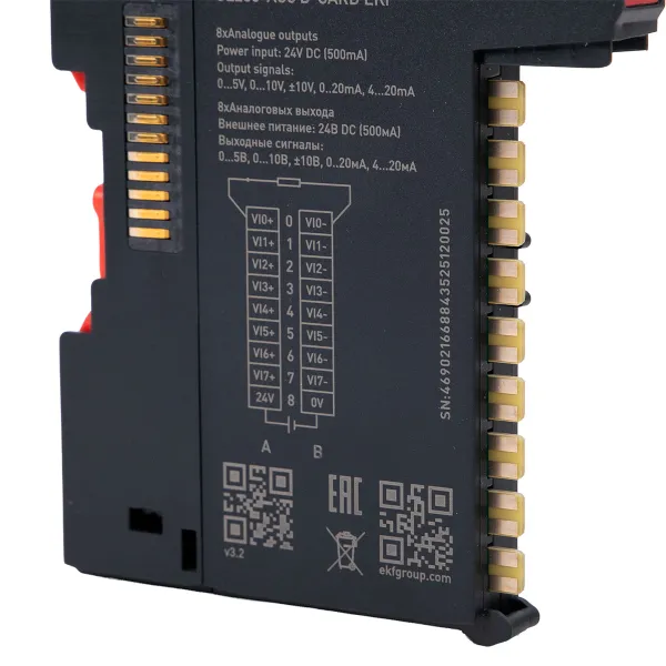 Модуль расширения аналоговых сигналов GL200-AO8 D-CARD EKF