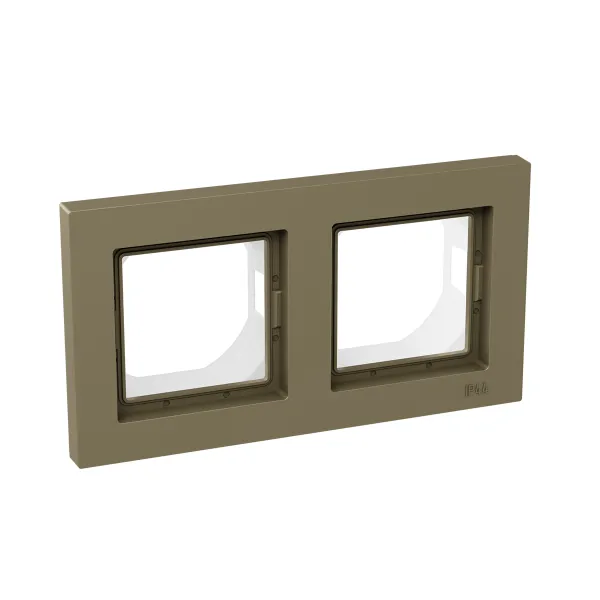 2 - местная рамка, IP44, шампань, пластик Эпика EKF