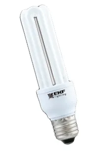 Лампа энергосберегающая 3U 20W 2700K E14 10000h EKF Simple