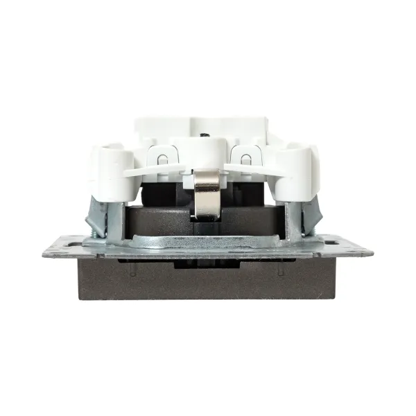 Механизм розетки, 16А, с заземлением, со шторками, мокко Эпика EKF