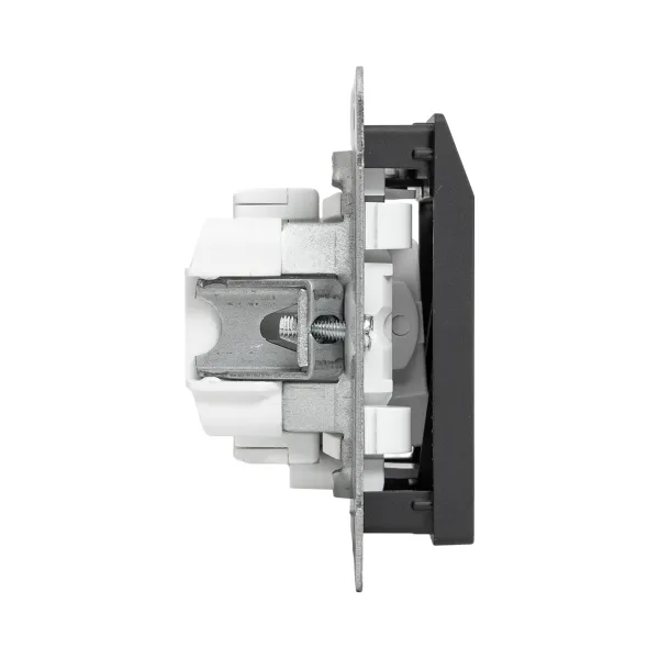 Механизм выключателя, карточный, с подсветкой, чёрный Эпика EKF