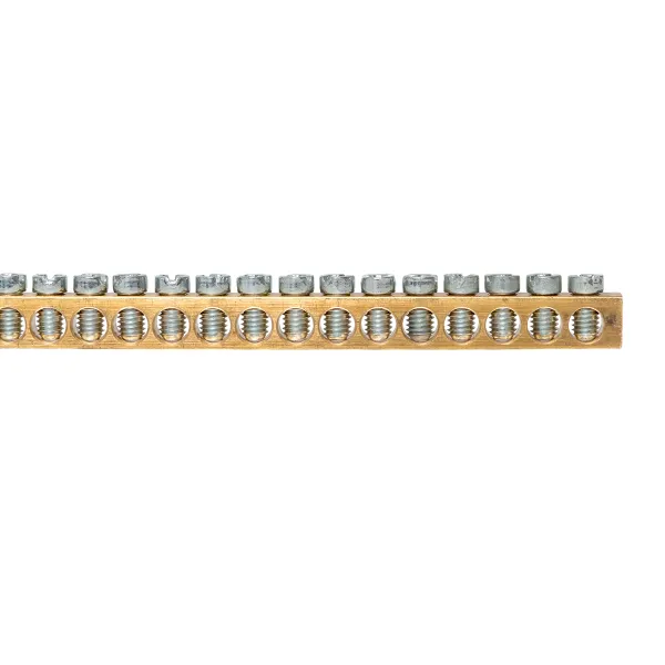 Шина PEN "ноль-земля" (6х9 мм) 1 метр 140 отв. для щитов EKF Nova, Unix, Unix65