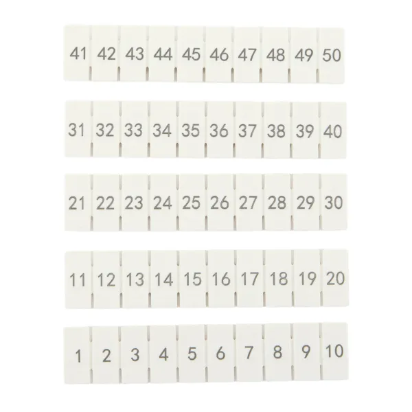 Маркировка для клемм 2.5 UT 1-50 (100 шт)