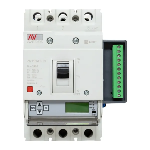 Автоматический выключатель AV POWER-1/3 100А 50kA ETU6.2 EKF AVERES