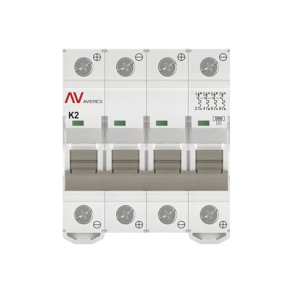 Выключатель автоматический AV-10 DC 4P 2A (K) 10kA EKF AVERES