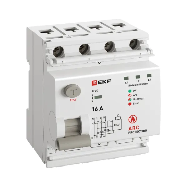Устройство защиты от дугового пробоя (УЗДП) 3P+N 16А PROXIMA EKF