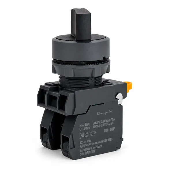 Переключатель SB-41 на 2 положения без фиксации 1NO+1NC IP65 EKF