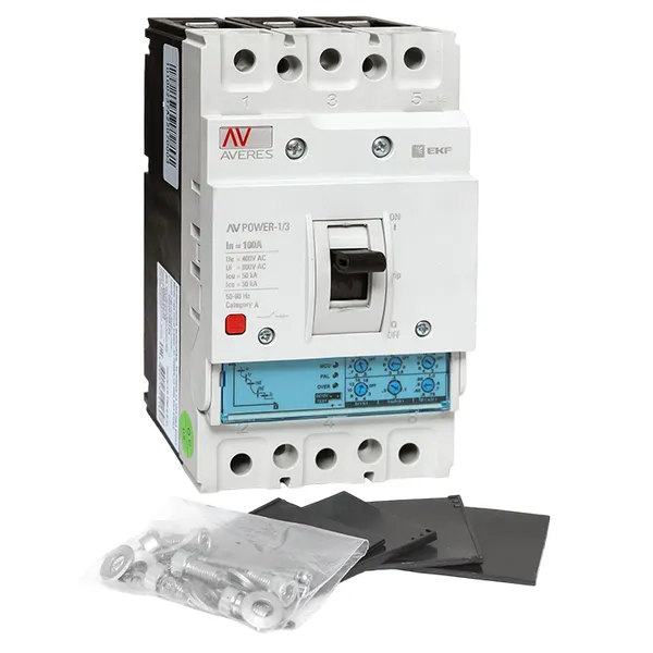 Автоматический выключатель AV POWER-1/3 100А 50kA ETU2.0 EKF AVERES