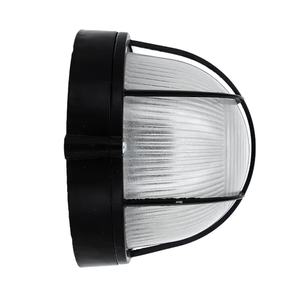 Светильник BLS-1202 черный/овал решетка 100Вт IP54 EKF Basic