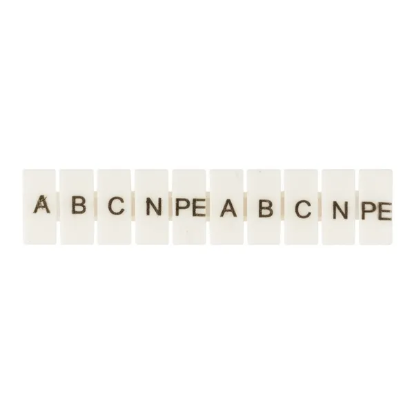 Маркеры для UT/ST/Push-in 6 с символами "A, B, C, N, PE" (100 шт.) EKF