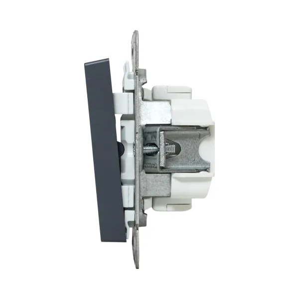 Механизм выключателя, одноклавишный, графит Эпика EKF