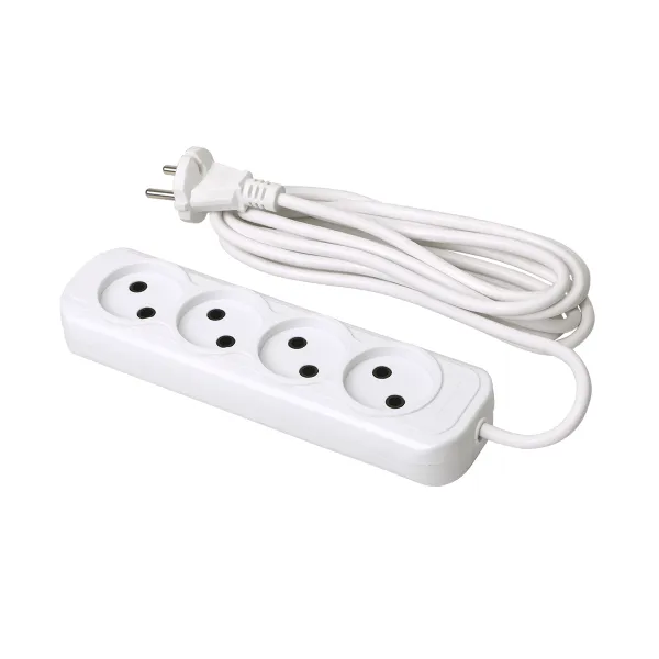 Удлинитель "Эксперт" 4 гнезда 3 метра 10А/2,2кВт без заземления ПВС 2x0,75 EKF PROxima