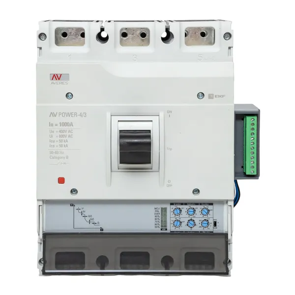 Автоматический выключатель AV POWER-4/3 1000А 50kA ETU2.2 EKF AVERES