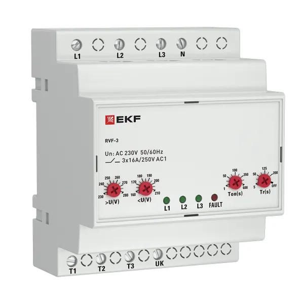 Реле выбора фаз RVF-3 EKF