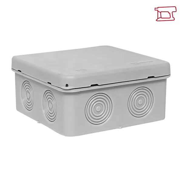 Коробка распределительная KMP-030-035 с крышкой (85х85х40) для прямого монтажа без мембр. вводов серая IP54 EKF