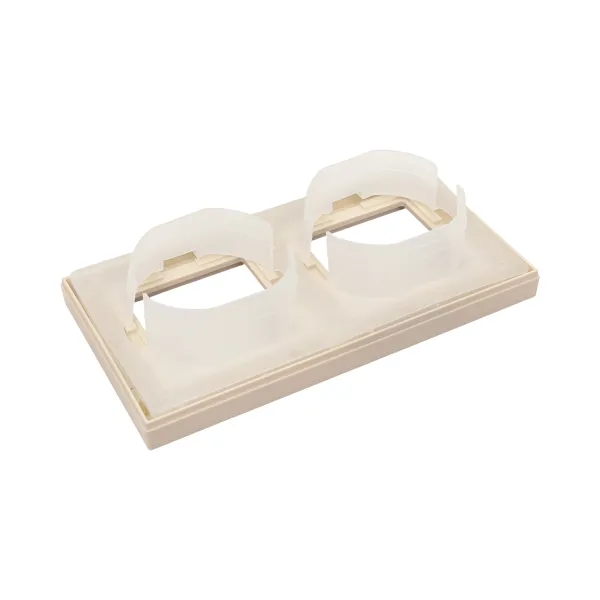 2 - местная рамка, IP44, кремовая, пластик Эпика EKF