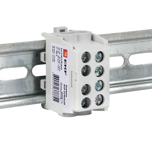 Клемма распределительная КСР с двойным винтом 2x35/2x25 серая EKF PROxima