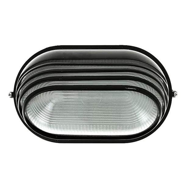 Светильник BLS-1207 черный/овал ресничка 100Вт IP54 EKF Basic