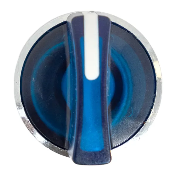 Исполнительный механизм переключателя ХB4 синий на 2 положения возвратный без фиксации, с подсветкой с короткой ручкой IP65 EKF