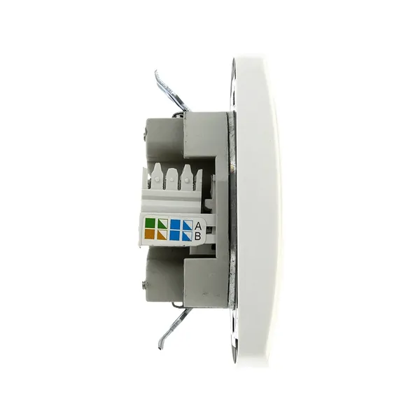 Париж Розетка RJ-45 1-местная 1A 120В белая EKF Simple