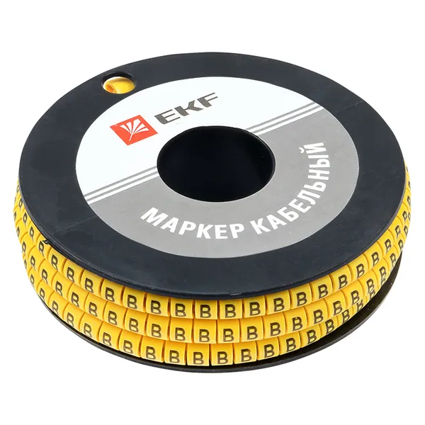 Маркер кабельный 4,0 мм2 "B" (500 шт.) (ЕС-2) EKF PROxima