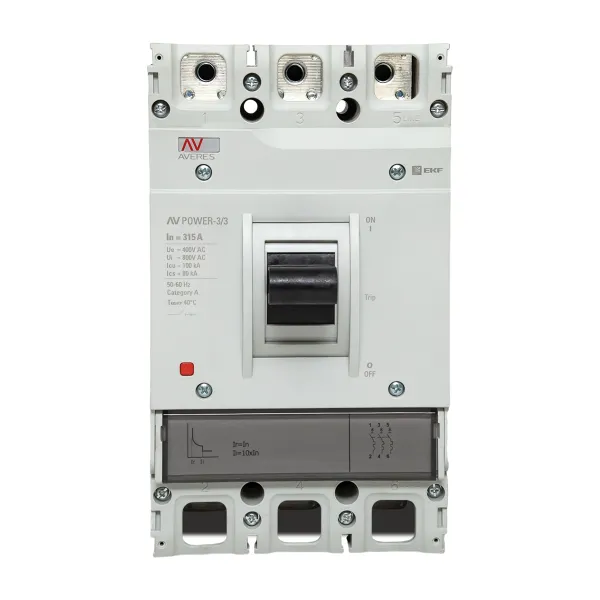 Автоматический выключатель AV POWER-3/3 315А 100kA TR EKF AVERES