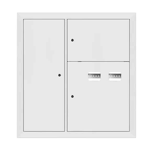 Щит этажный 2 кв. RAL9003 со слаботочным отсеком слева (1000х950х150) EKF PROxima